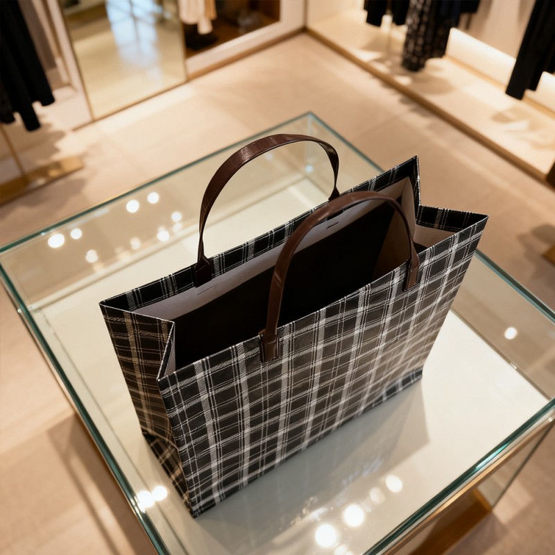 Bolsa de asas de regalo laminada PP y Pe