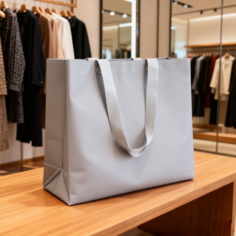 Bolsa de asas de regalo de papel Kraft laminada PP