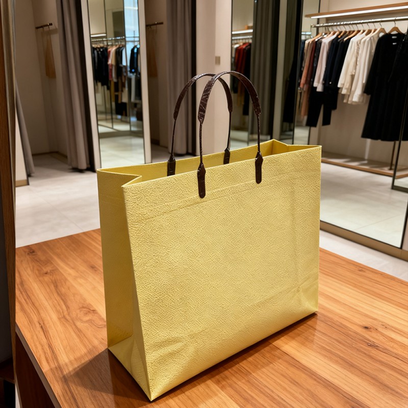 Bolsa de compras ligera mate de color sólido