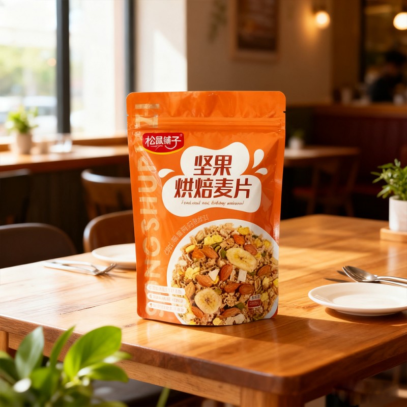 Bolsa vertical con cremallera sellada de tres bordes