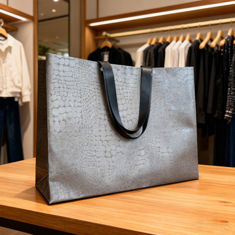 Bolsa de asas de regalo laminada con película VCM